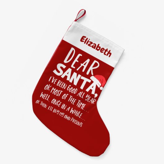 Ik ben goede grappige kerstkousen geweest kleine kerstsok (Voorkant (Hangend))