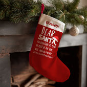 Ik ben goede grappige kerstkousen geweest kleine kerstsok