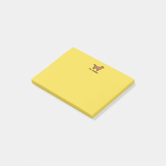 Ik ben Golden Post-its Post-it® Notes (Schuin)