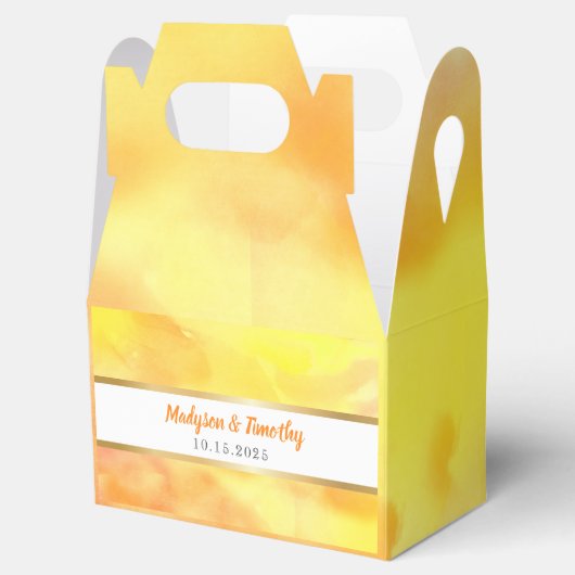 Ik ben GOLDEN WATERVERF huwelijksgeschenk gunst do Bedankdoosjes (Geopend)