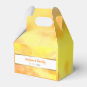 Ik ben GOLDEN WATERVERF huwelijksgeschenk gunst do Bedankdoosjes (Voorkant Zijde)