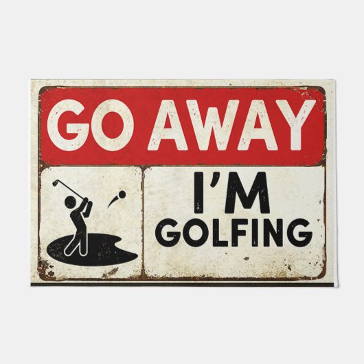 Ik ben Golfing. Deurmat (Voorkant)
