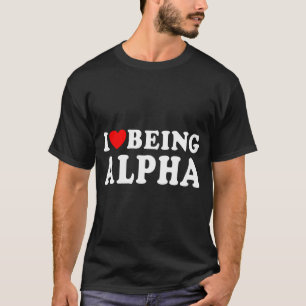 Ik ben graag alfa t-shirt