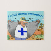 IK BEN GRAAG DE FINSE CARTOON JIGSAW PUZZLE LEGPUZZEL (Horizontaal)
