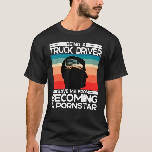 Ik ben graag een trucker en sarcastische vrachtwag t-shirt (Voorkant)