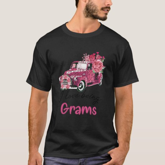 Ik ben graag gram vrachtwagenbloem t-shirt (Voorkant)