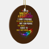Ik ben graag medisch assistent keramisch ornament (Rechts)