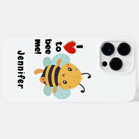 Ik ben graag mijn aangepaste naam White Case-Mate iPhone Case (Achterkant (horizontaal))