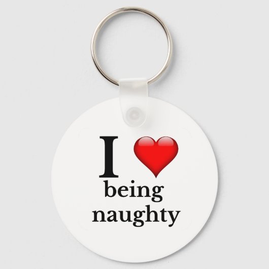 Ik ben graag ondeugend sleutelhanger (Voorkant)