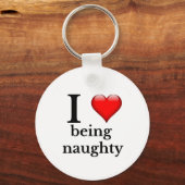 Ik ben graag ondeugend sleutelhanger (Achterkant)