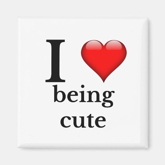 Ik ben graag schattig magneet (Voorkant)