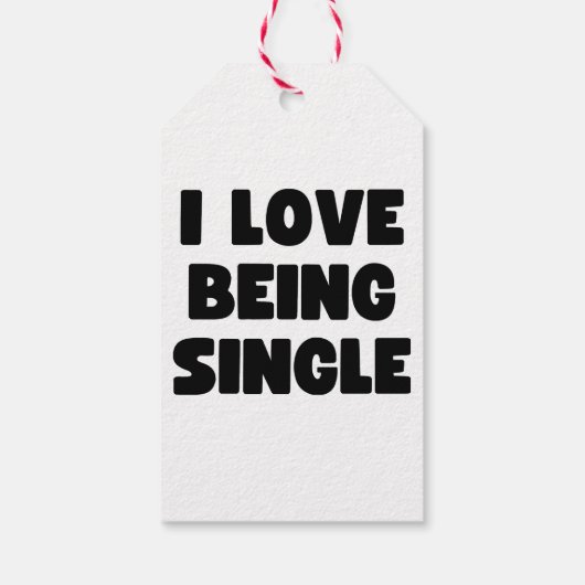 Ik ben graag single cadeaulabel (Achterkant)