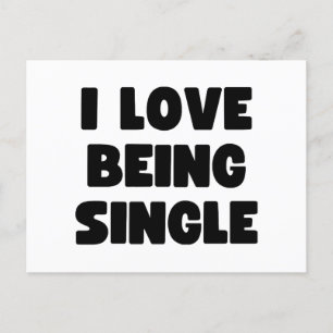 Ik ben graag single feestdagenkaart
