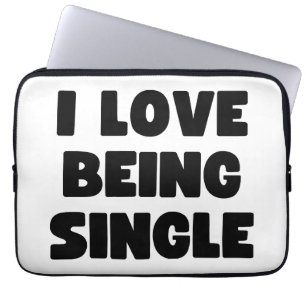 Ik ben graag single laptop sleeve