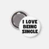 Ik ben graag single magneet (Voorkant / Achterkant)