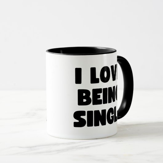 Ik ben graag single mok (Voorkant rechts)