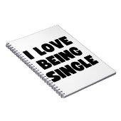Ik ben graag single notitieboek (Rechterzijde)