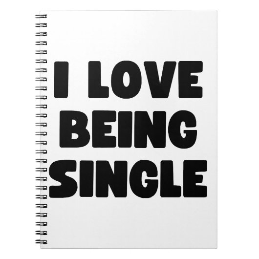 Ik ben graag single notitieboek (Voorkant)