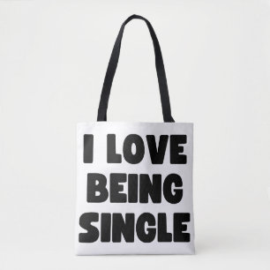 Ik ben graag single tote bag