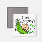 Ik ben Grammy's erwt in een pod Magneet (Voorkant / Achterkant)