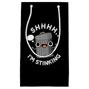 Ik ben grappig vuilnis, pun Dark BG Klein Cadeauzakje