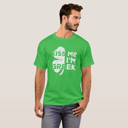 Ik ben Grieks Saint Patrick Day Gift. T-shirt (Voorkant volledig)