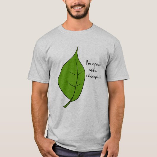 Ik ben groen met chlorofyl t-shirt (Voorkant)