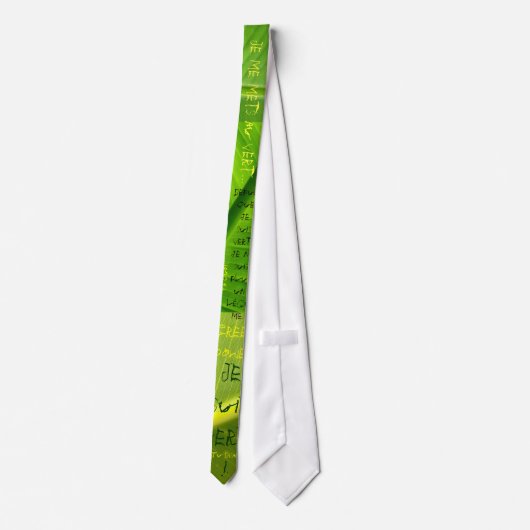Ik ben groen. stropdas (Achterkant)