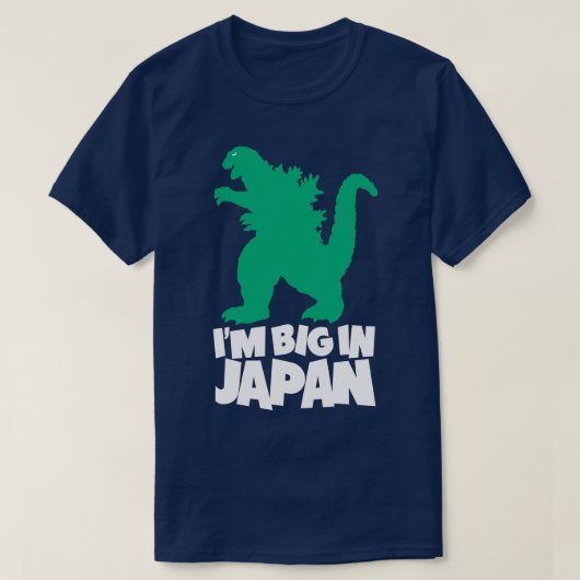 Ik ben groot in Japan Sci Fi Retro Parody Monster T-shirt (Design voorkant)