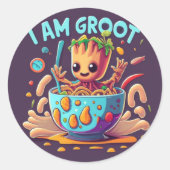 Ik ben Groot Ronde Sticker (Voorkant)