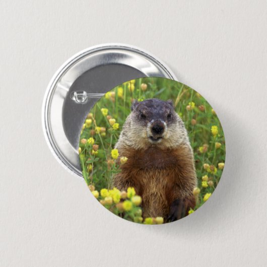 Ik ben Groundhog Button (Voorkant /achterkant)