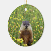 Ik ben Groundhog Keramisch Ornament (Links)