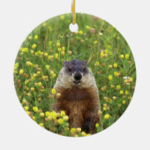 Ik ben Groundhog Keramisch Ornament (Achterkant)