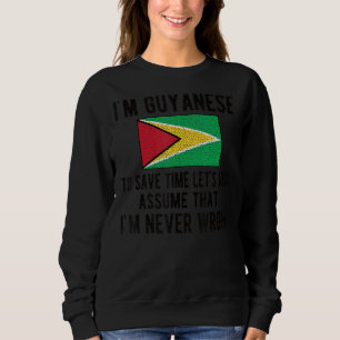 Ik ben Guyanese vlag Guyana wortels Trui