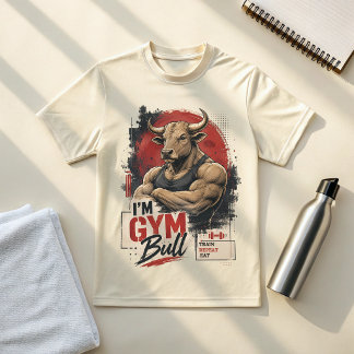 Ik ben Gym Bull T-Shirt | Krachttraining Workout T