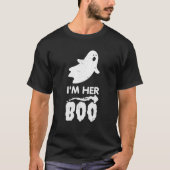 Ik ben haar boek voor Halloween Ghost Matching Cou T-shirt (Voorkant)