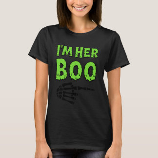 Ik ben haar Boo Ik ben zijn Ghoul Halloween Koppel T-shirt