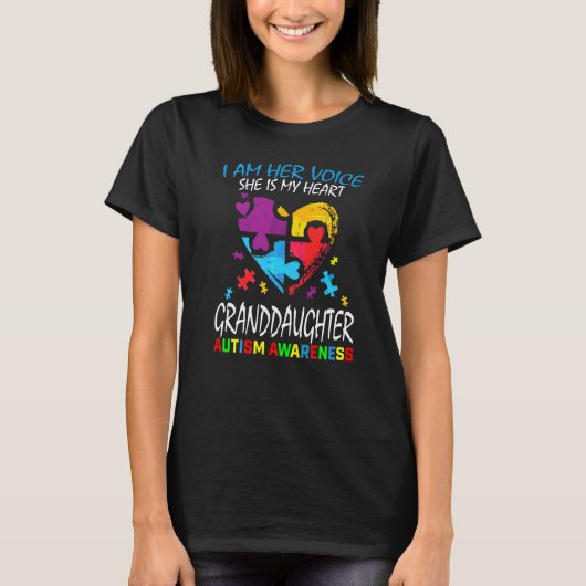 Ik ben haar dochter Autisme Awareness Gran T-shirt (Voorkant)