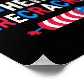 Ik ben haar Firecracker Juli 4 Matching Paar voor Poster (Hoek)