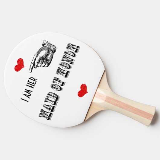 Ik ben haar getuige tafeltennisbatje (Zijkant)