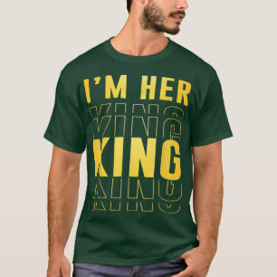 Ik ben haar koning Funny Husband Wife Couples Boyv T-shirt