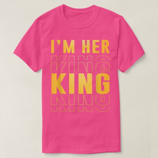 Ik ben haar koning Funny Husband Wife Couples Boyv T-shirt (Design voorkant)