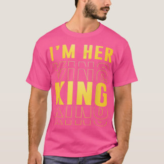 Ik ben haar koning Funny Husband Wife Couples Boyv T-shirt