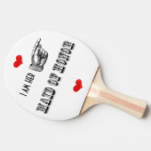 Ik ben haar meisje van eer tafeltennisbatje (Zijkant)