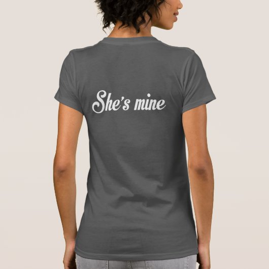 IK BEN HAAR MINE LESBIAN MARRIAGE COUPLES SHIRT (Achterkant)