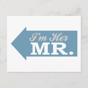Ik ben haar Mr. (Blauwe Pijl) Briefkaart