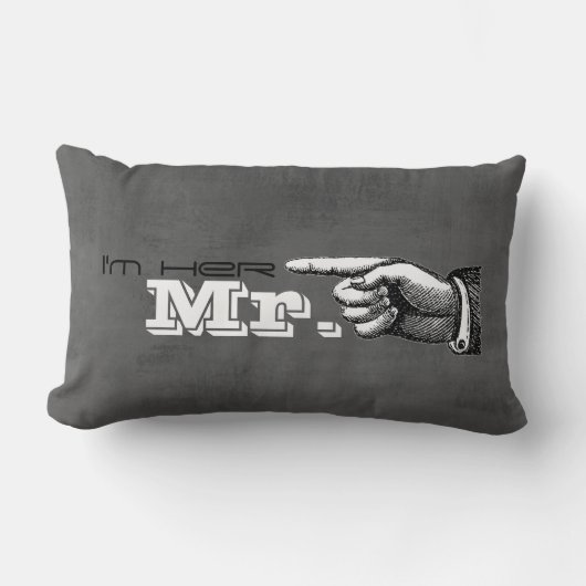 Ik ben haar Mr. Groom's Pillow Wedding Gift set va Kussen (Voorkant)