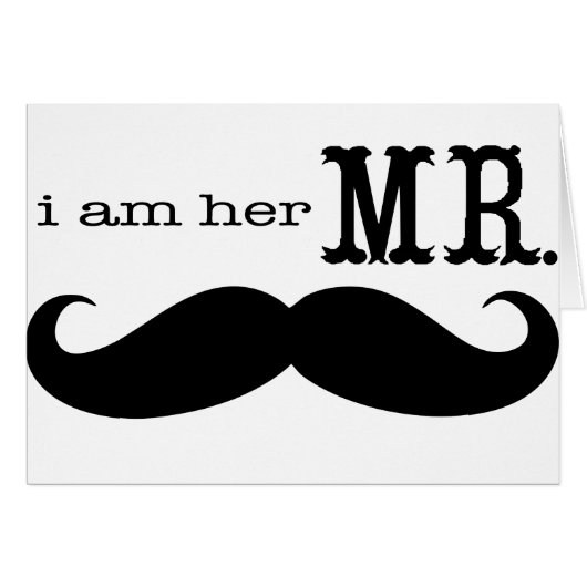 Ik ben haar Mr Mustache Grooms Gifts. (Voorkant Horizontaal)