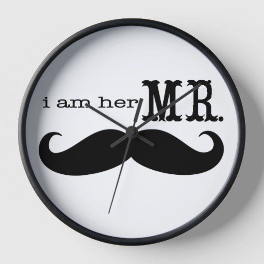 Ik ben haar Mr Mustache Grooms Gifts. (Voorkant)