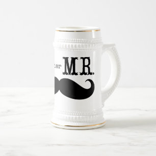 Ik ben haar Mr Mustache Grooms Gifts. Bierpul